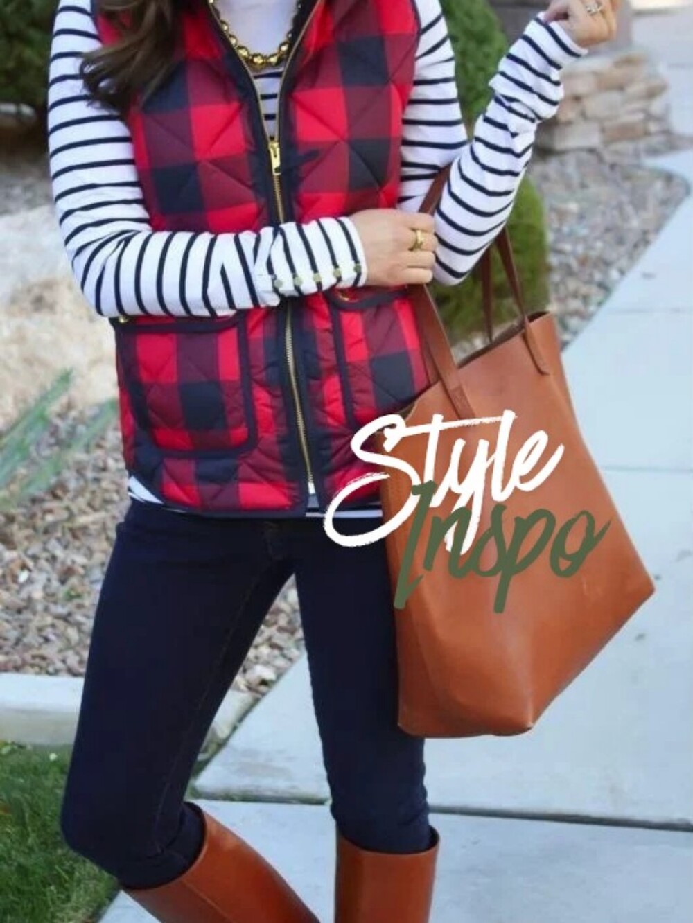 NWT Buffalo Plaid Lightweight Quilted Puffer Vest - Red/Black